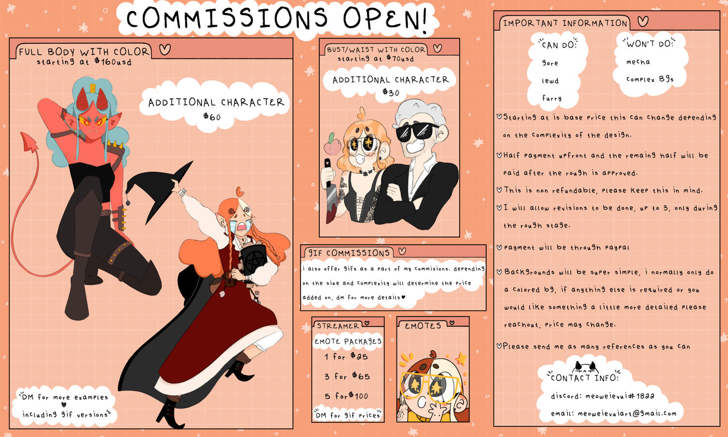Commission Prices